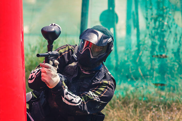 Paintball Player on the Field